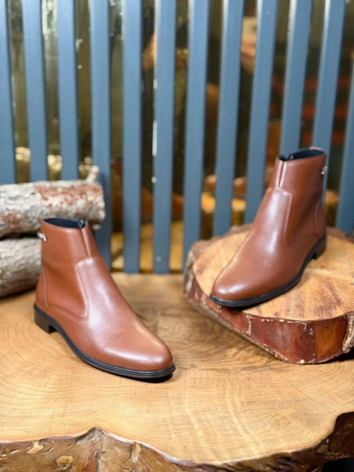 2025 PRD İTALYAN KLASİK TABA FERMUARLI BOT - TABA DERİ BOT