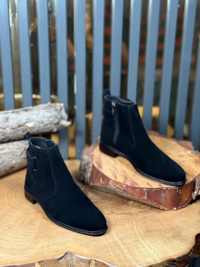 2025 PRD İTALYAN SİYAH SÜET ÇIRTLI BOT  - SİYAH SÜET BOT