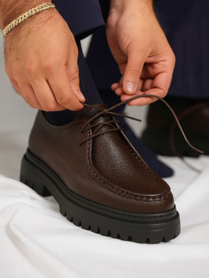 2025 YENİ SEZON PÜTÜR KAHVE   CASUAL - KAHVE PÜTÜR DERİ   