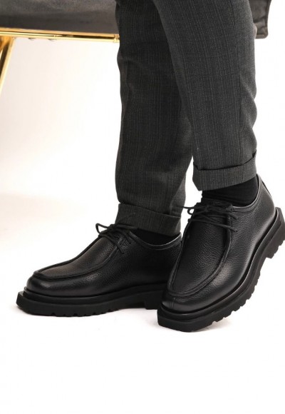 2025 YENİ SEZON CASUAL SİYAH PÜTÜR DERİ  - SİYAH PÜTÜR DERİ   