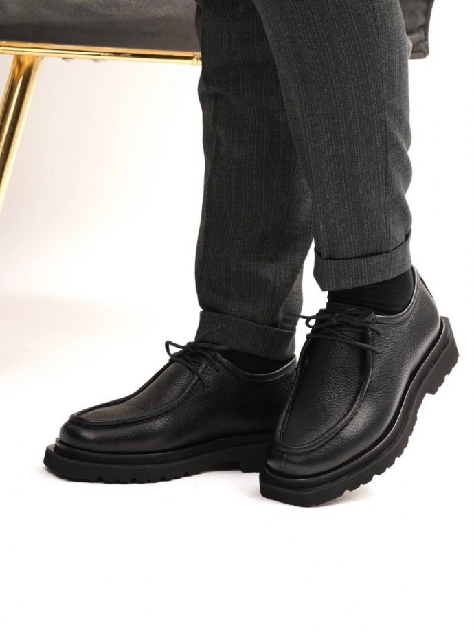 2025 YENİ SEZON CASUAL SİYAH PÜTÜR DERİ  - SİYAH PÜTÜR DERİ   