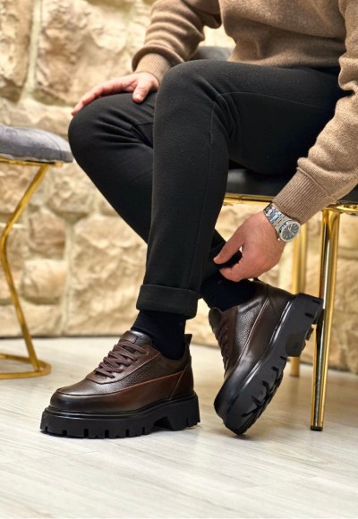 2025 YENİ SEZON CASUAL KAHVE PÜTÜR DERİ - KAHVE MAT DERİ   