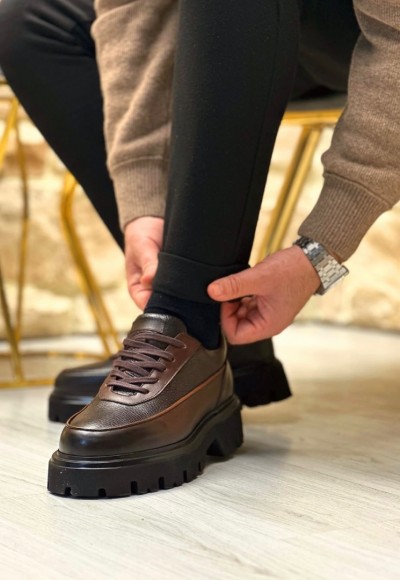 2025 YENİ SEZON CASUAL KAHVE PÜTÜR DERİ - KAHVE MAT DERİ   