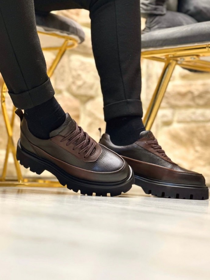 2025 YENİ SEZON CASUAL KAHVE PÜTÜR DERİ - KAHVE MAT DERİ   