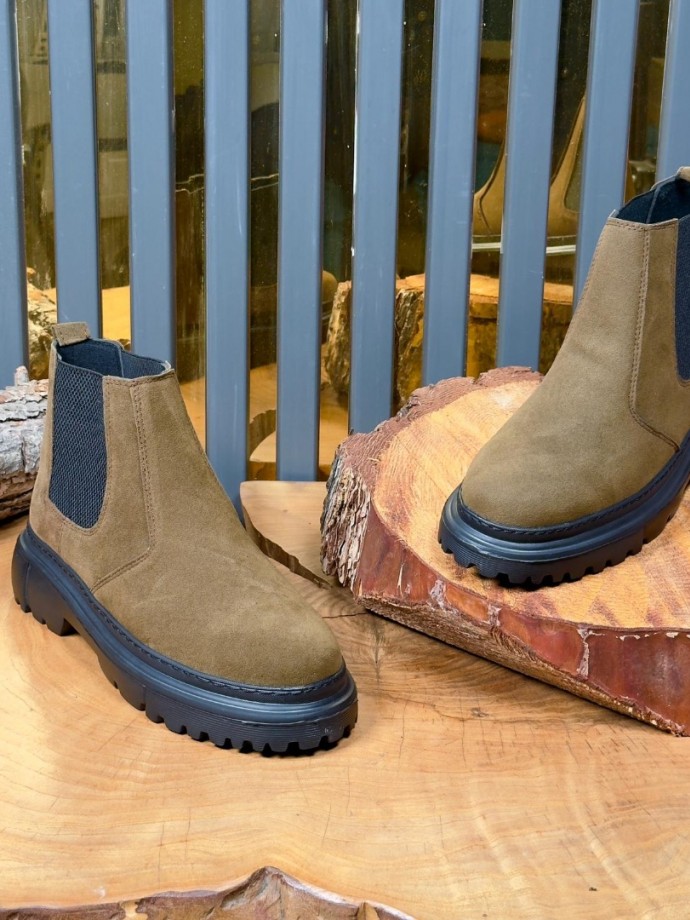 2025 YENİ SEZON CHELSEA PRD HAKİ SÜET DERİ - HAKİ SÜET DERİ