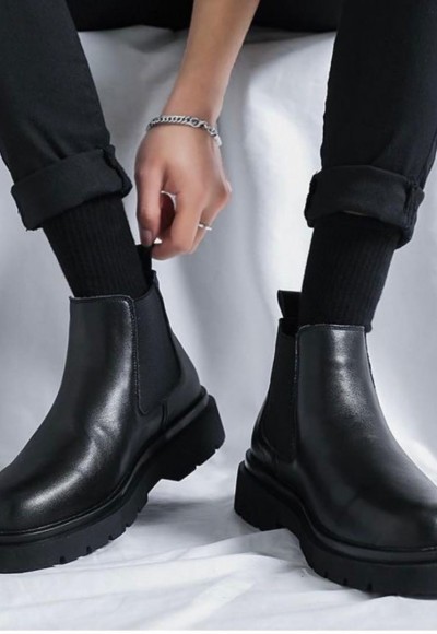 2025 YENİ SEZON NEW CHELSEA ZR SİYAH MAT DERİ  - SİYAH MAT DERİ  