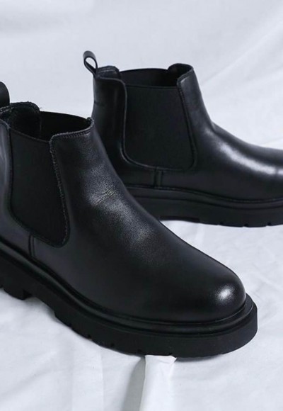 2025 YENİ SEZON NEW CHELSEA ZR SİYAH MAT DERİ  - SİYAH MAT DERİ  