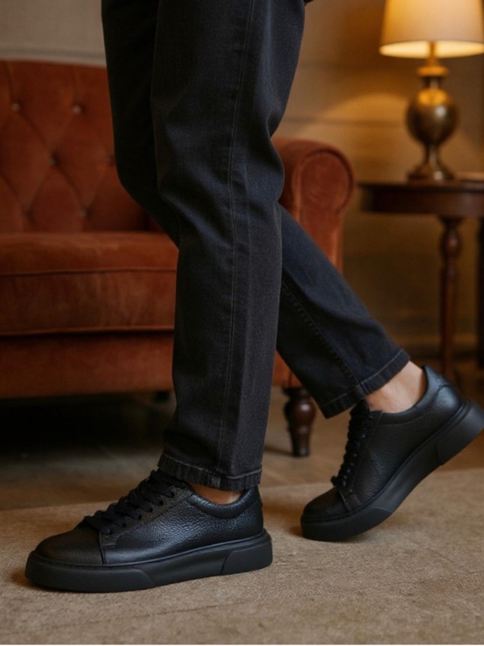 2025 YENİ SEZON ZR  SİYAH PÜTÜR DERİ - SİYAH PÜTÜR DERİ