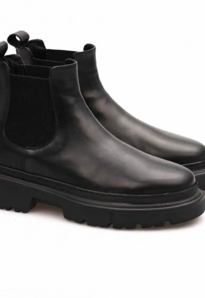 2025 YENİ SEZON KLASİK CHELSEA ZR SİYAH MAT DERİ - SİYAH MAT DERİ