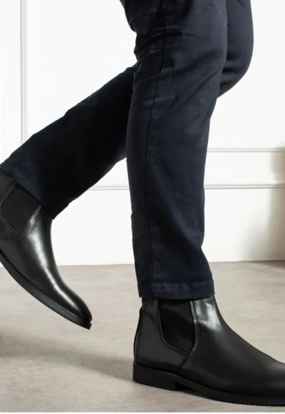 2025 YENİ SEZON KLASİK CHELSEA ZR SİYAH MAT DERİ - SİYAH MAT DERİ