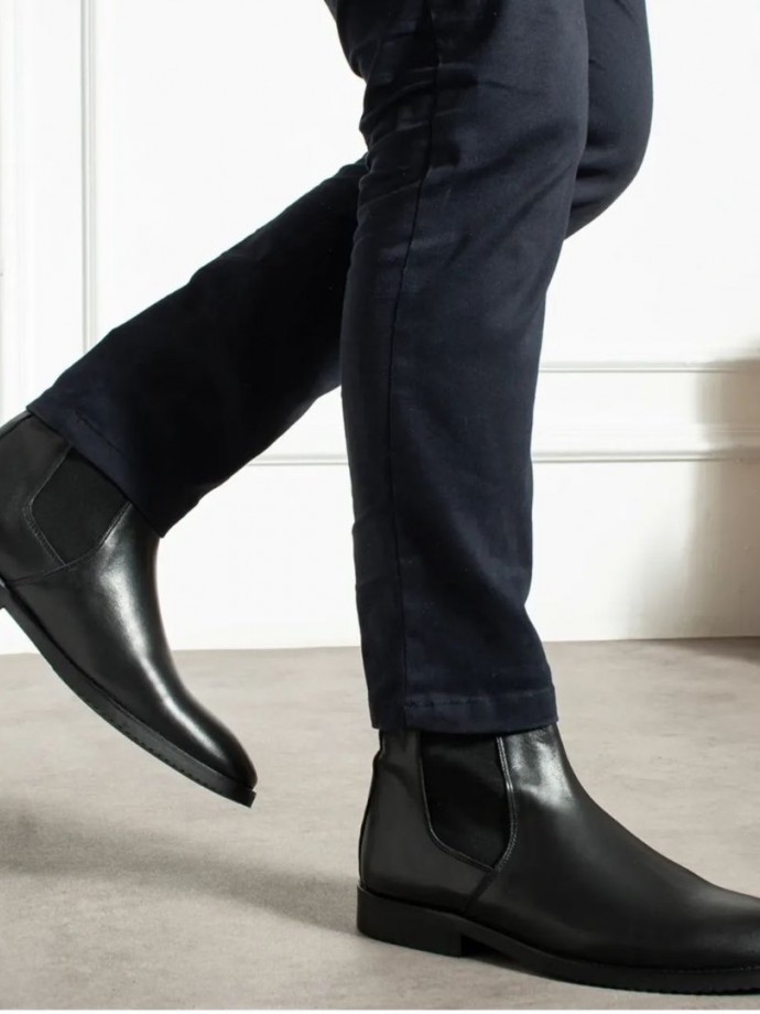 2025 YENİ SEZON KLASİK CHELSEA ZR SİYAH MAT DERİ - SİYAH MAT DERİ