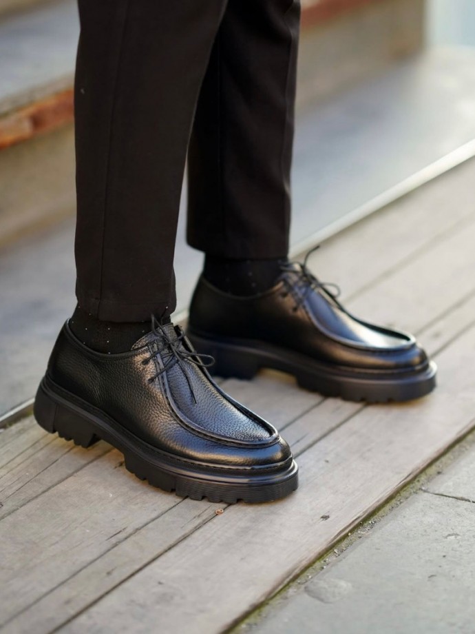 2025 YENİ SEZON EVA SİSLEY MODEL SİYAH PÜTÜR  DERİ  -  SİYAH PÜTÜR  DERİ   