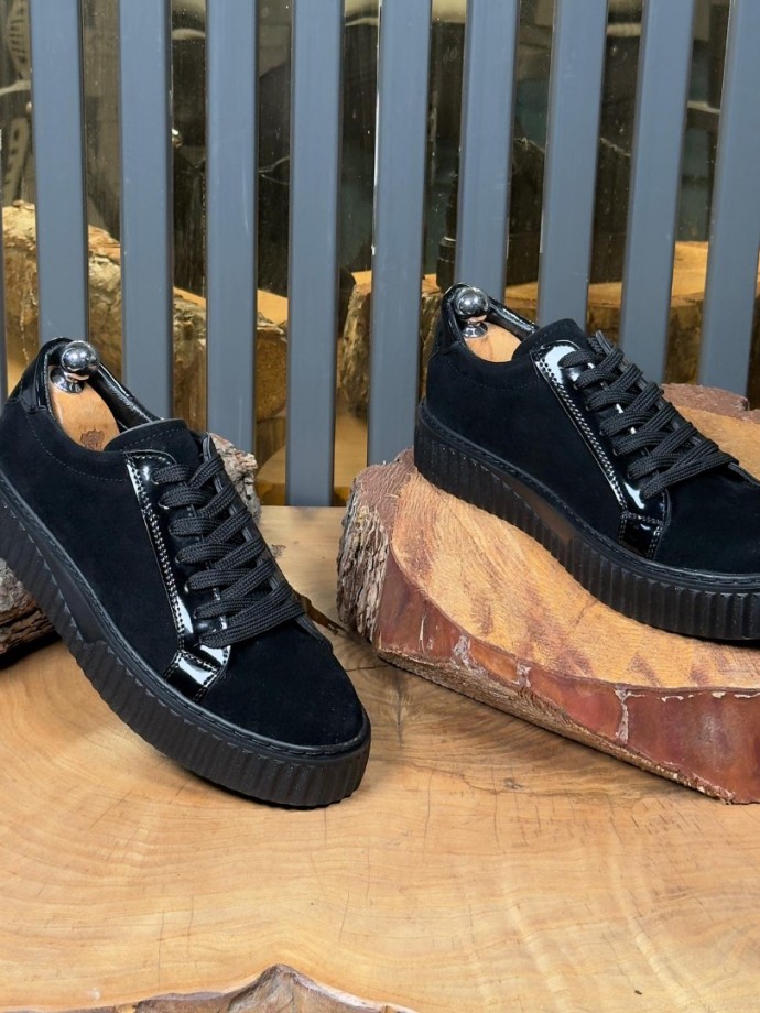 2025 YENİ SEZON EVA PRD SİYAH SÜET CASUAL MODEL - SİYAH SÜET DERİ