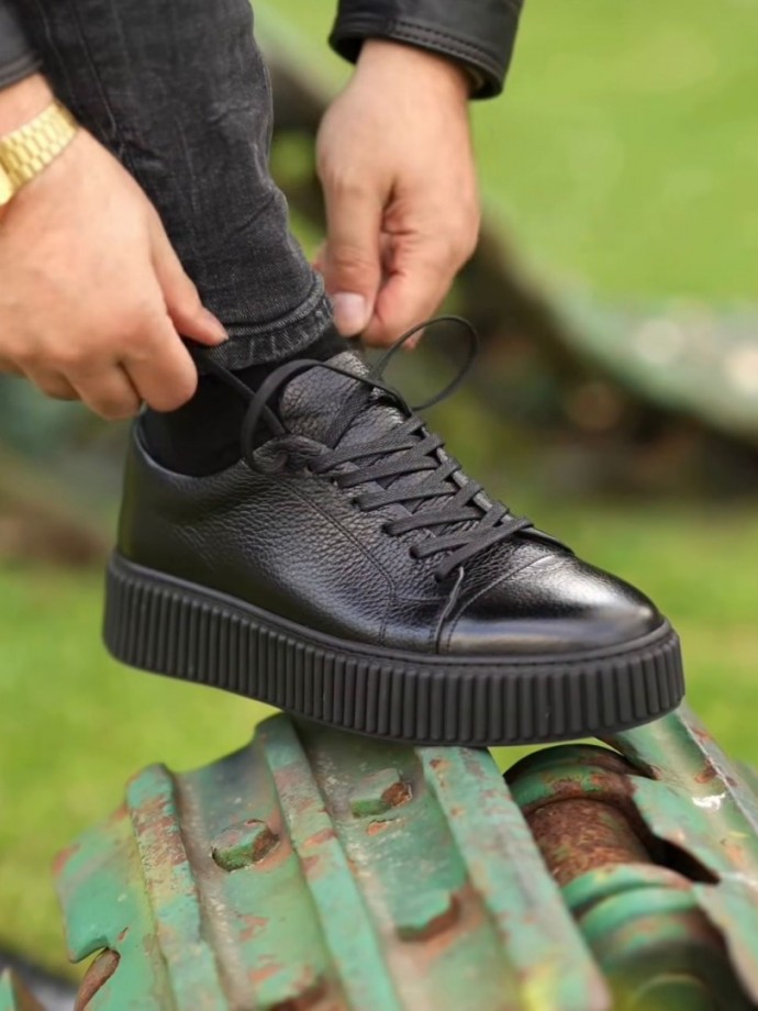 2025 YENİ SEZON EVA PRD MODEL SİYAH PÜTÜR DERİ - SİYAH PÜTÜR DERİ 