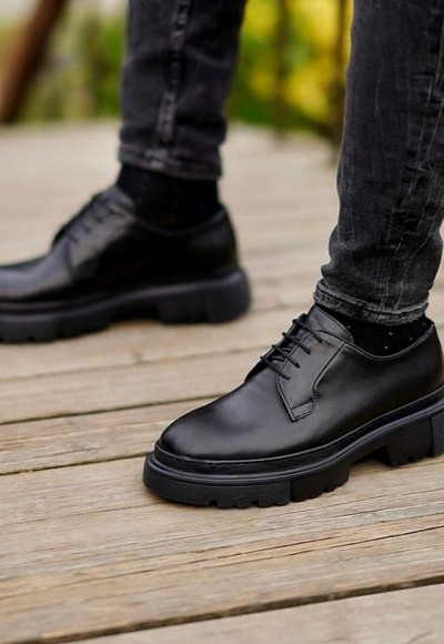 2025 YENİ SEZON EVA PRD MODEL SİYAH DERİ  - SİYAH MAT DERİ