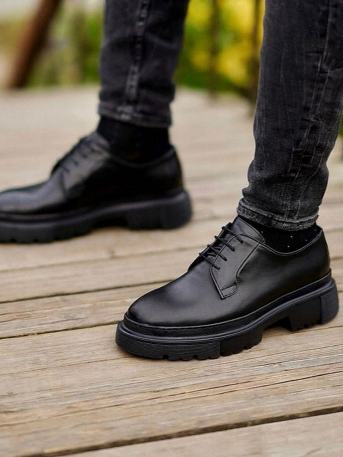 2025 YENİ SEZON EVA PRD MODEL SİYAH DERİ  - SİYAH MAT DERİ