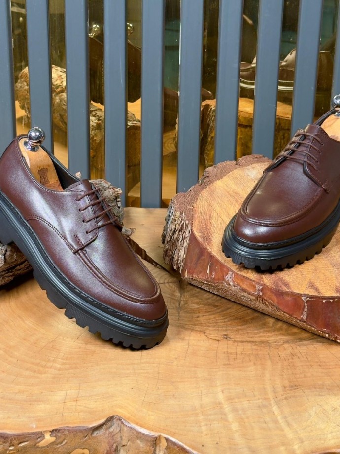 2025 YENİ SEZON EVA ZRA MODEL KAHVE MAT DERİ - KAHVE MAT DERİ   