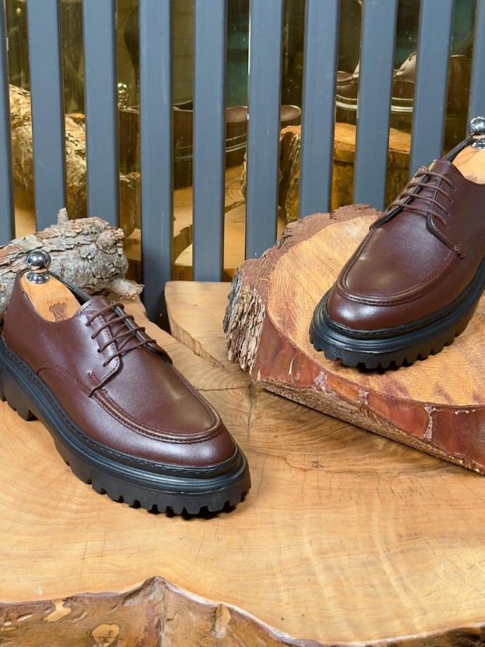 2025 YENİ SEZON EVA ZRA MODEL KAHVE MAT DERİ - KAHVE MAT DERİ   