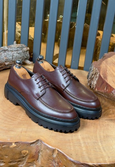 2025 YENİ SEZON EVA ZRA MODEL KAHVE MAT DERİ - KAHVE MAT DERİ   