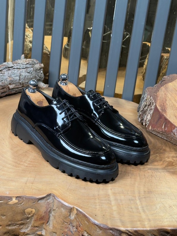 2025 YENİ SEZON EVA ZRA  MODEL SİYAH RUGAN DERİ - SİYAH RUGAN DERİ 