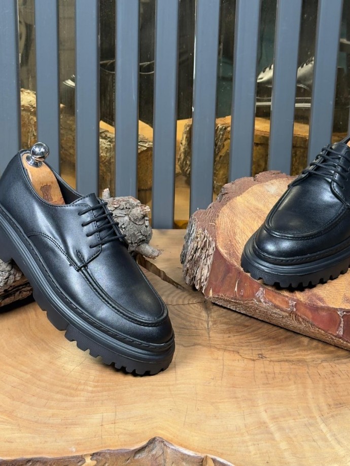 2025 YENİ SEZON EVA ZRA  MODEL SİYAH MAT DERİ  - SİYAH MAT DERİ  