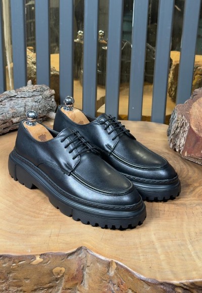 2025 YENİ SEZON EVA ZRA  MODEL SİYAH MAT DERİ  - SİYAH MAT DERİ  