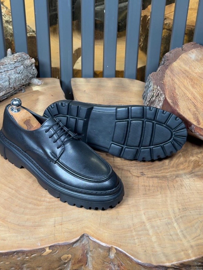 2025 YENİ SEZON EVA ZRA  MODEL SİYAH MAT DERİ  - SİYAH MAT DERİ  