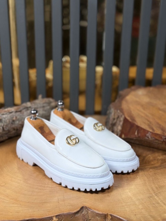 2026 YENİ SEZON İTALYAN GCC   MODEL  BEYAZ DERİ MAT 