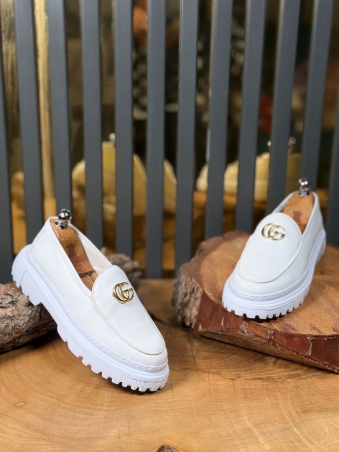 2026 YENİ SEZON İTALYAN GCC   MODEL  BEYAZ DERİ MAT 