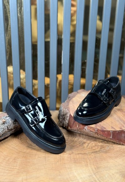 YENİ SEZON  İTHAL PRD  Ç.TOKA MODEL SİYAH RUGAN DERİ 