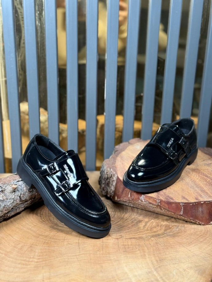 YENİ SEZON  İTHAL PRD  Ç.TOKA MODEL SİYAH RUGAN DERİ 