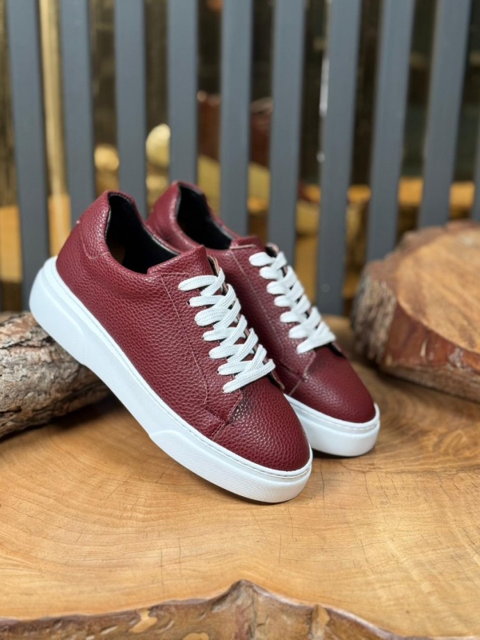 YENİ SEZON SRR  MODEL  BORDO DERİ 