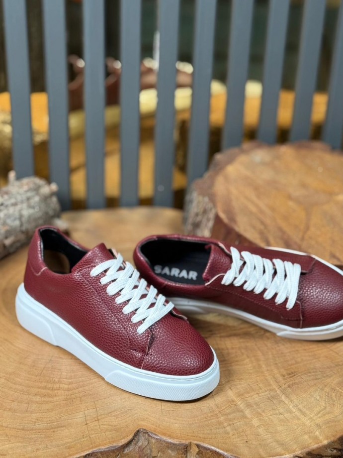 YENİ SEZON SRR  MODEL  BORDO DERİ 